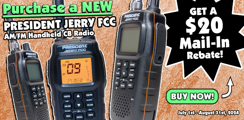 President JERRY $20 Rebate Offer!